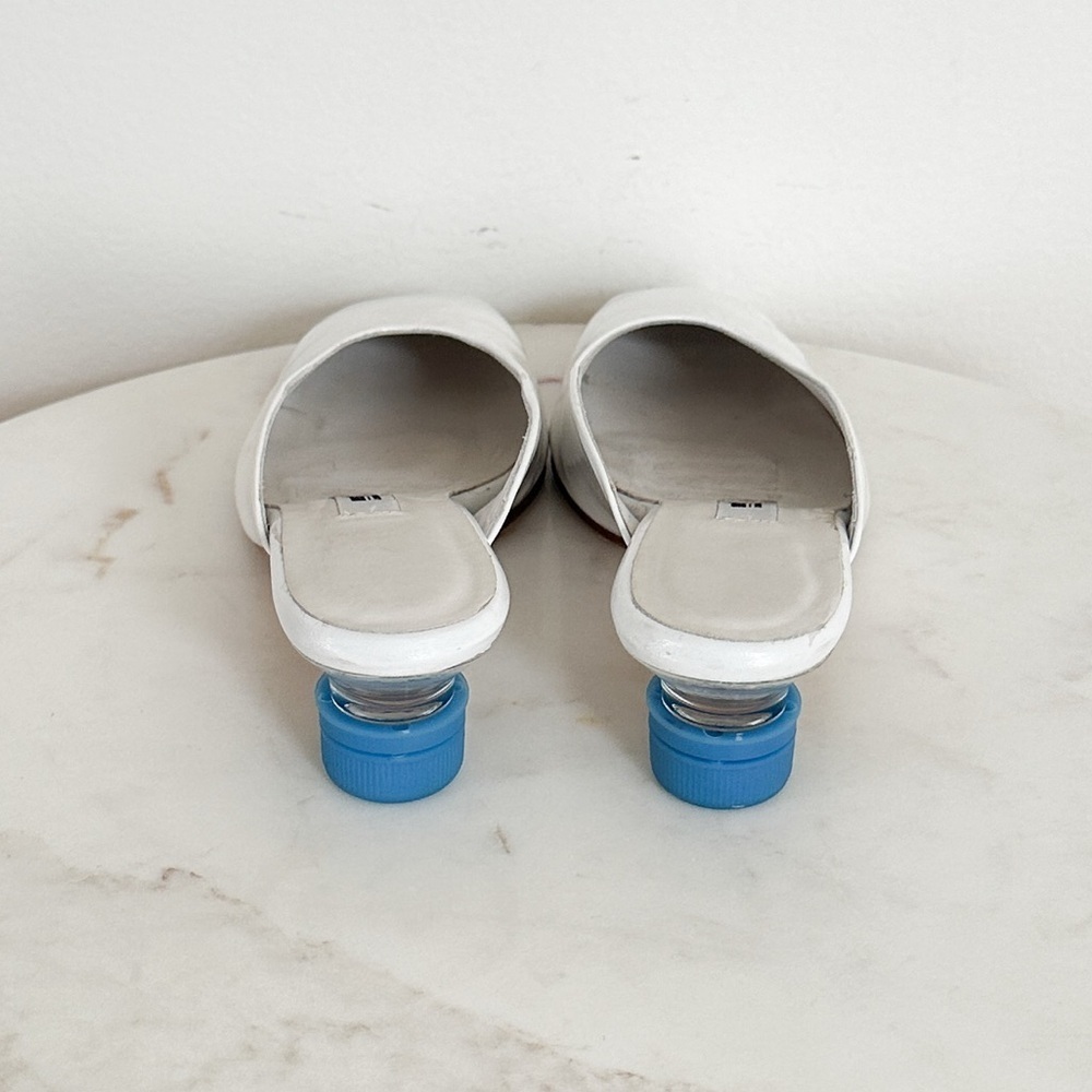 NEW Miista Karolina Blue Bottle Cap Patent Leather Mules Size 36 EU 5.5 US - Picture 7 of 9